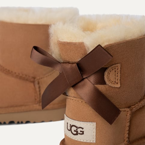 Ugg mini bailey button chestnut new arrivals