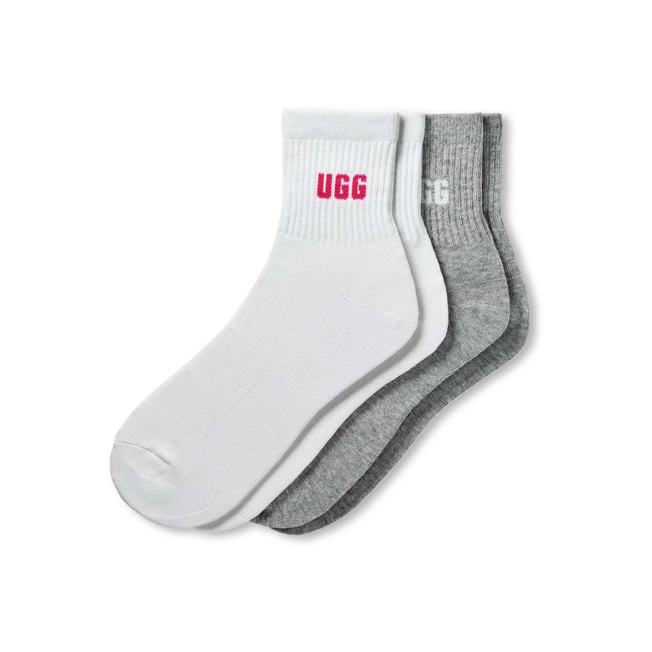 UGG 新品⭐︎ソックス靴下セット ホワイト グレー UGG - UGG 新品⭐︎ソックス靴下セット ホワイト グレーの通販
