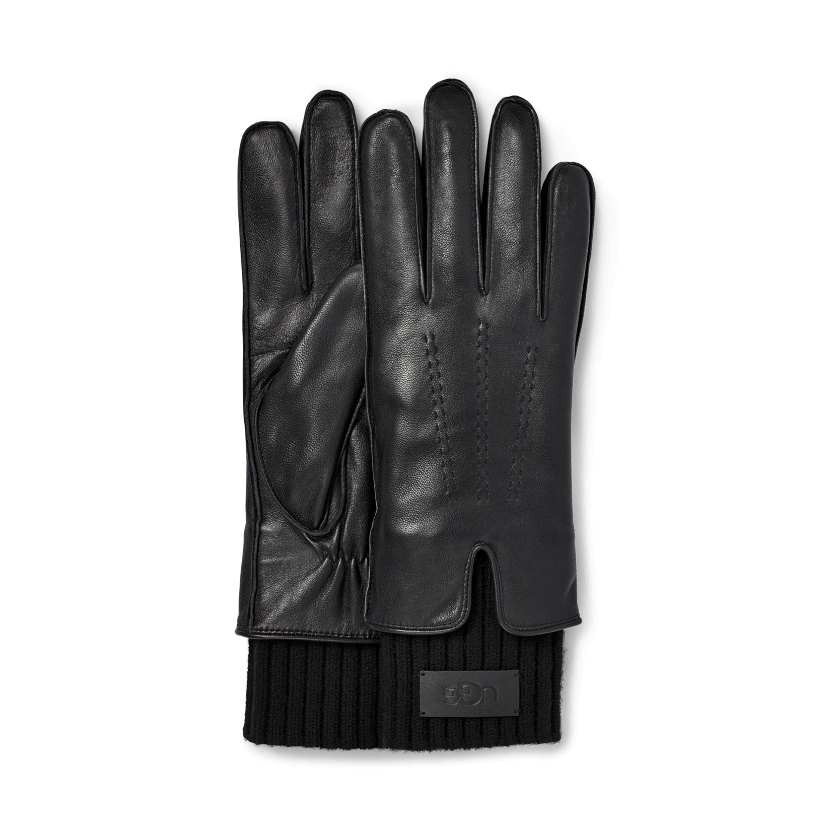 UGG Leather Tech Knit Cuff Guantes para Mujer UGG ES