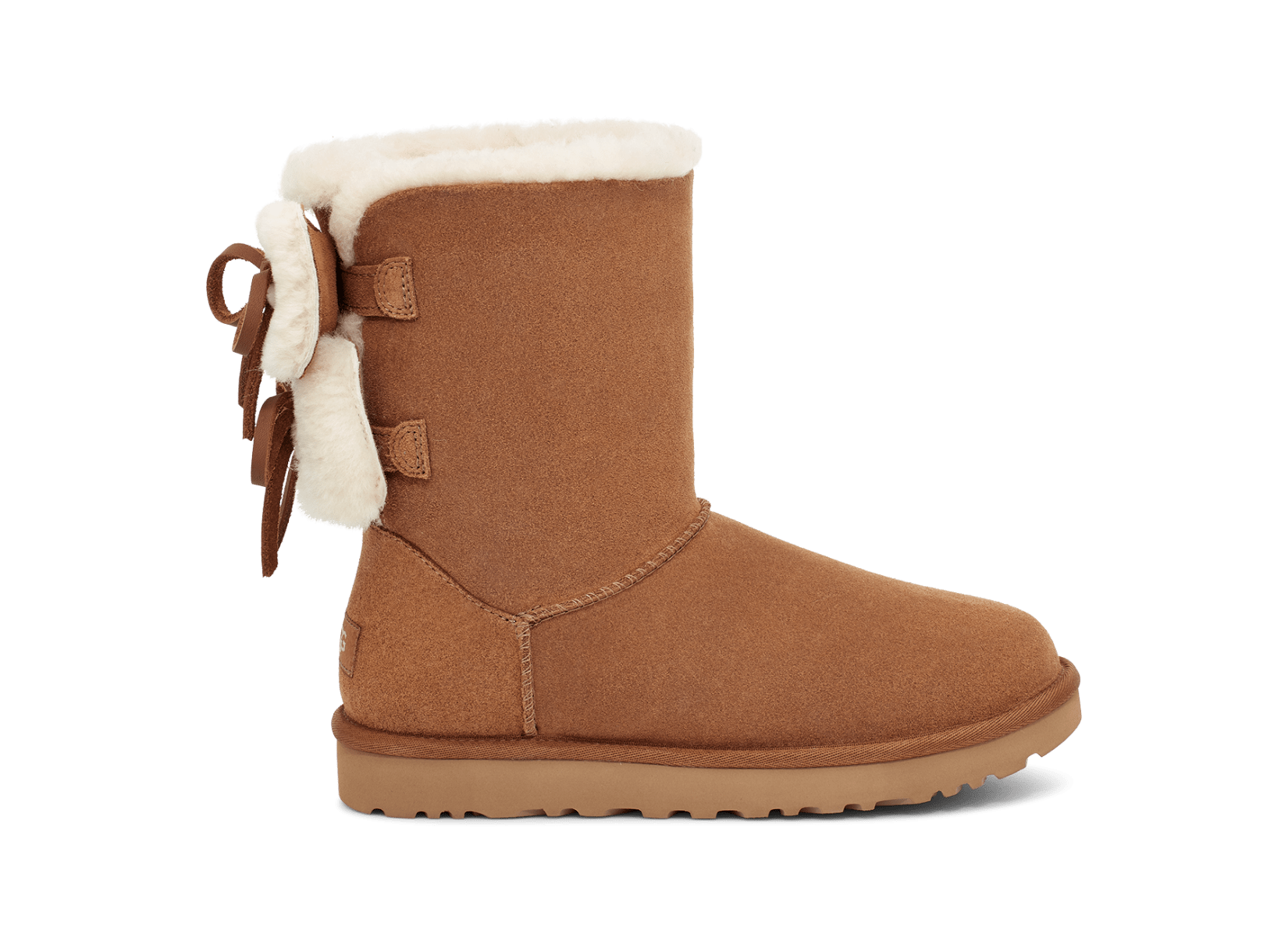 Size 7 - UGG Classic Double Bow Short in Chestnut