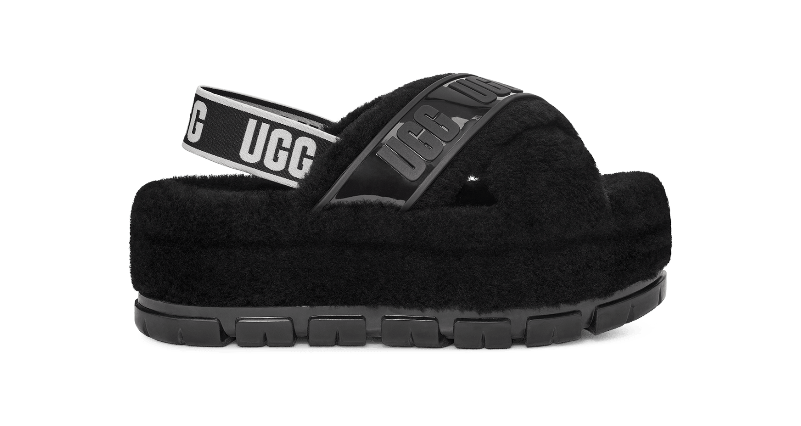 UGG W Fuzzita Clear ブラック サンダル サイズ6 UGG® 公式【 ファジータ クリア|Fuzzita Clear| 195719885984