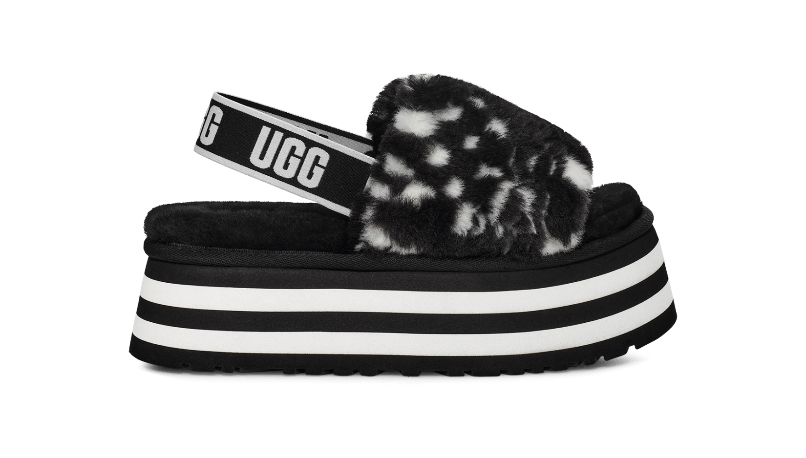 Ugg slides 2025 black and white