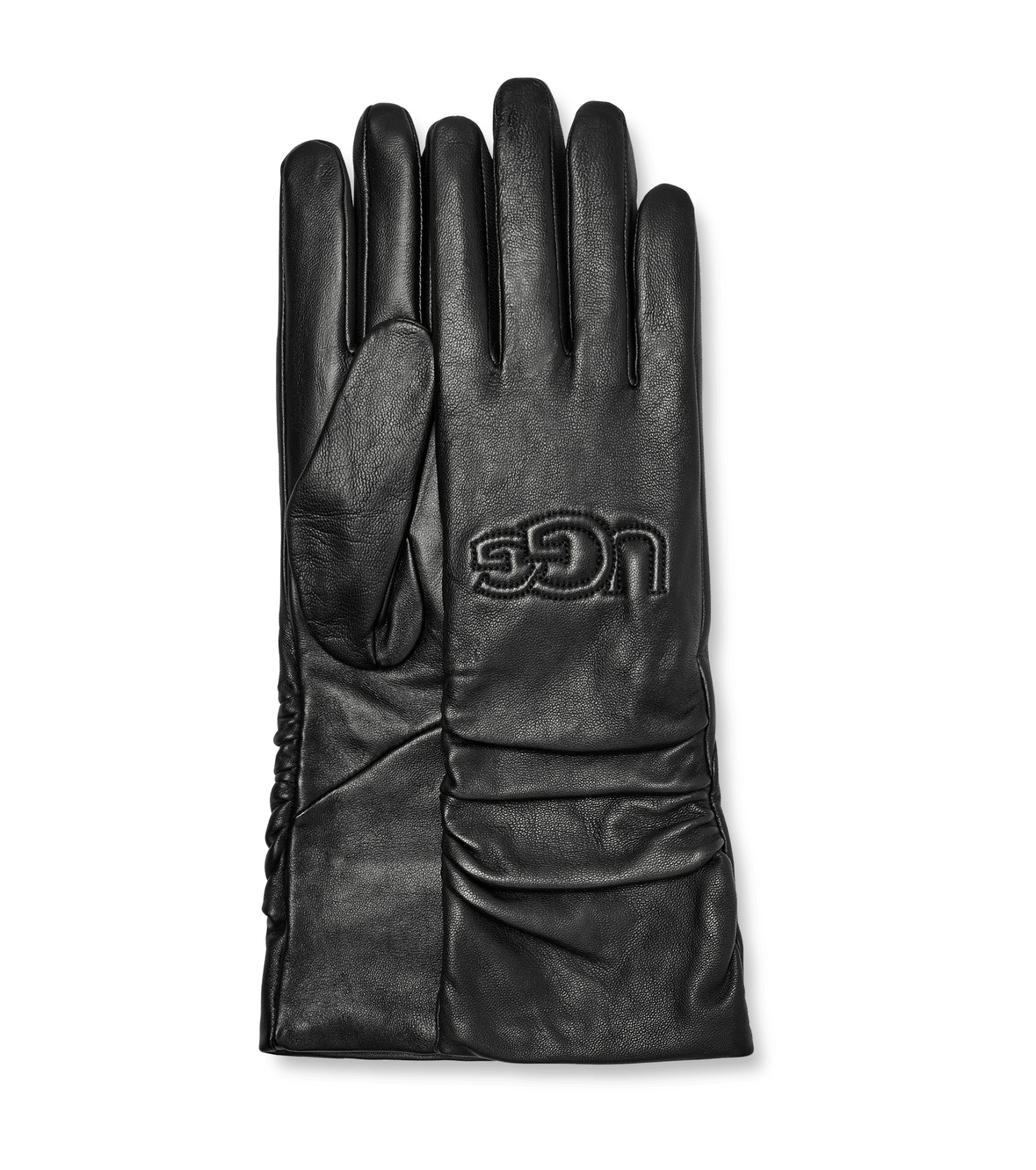 UGG® Leather Scrunched Logo Glove for Women | UGG® Europe