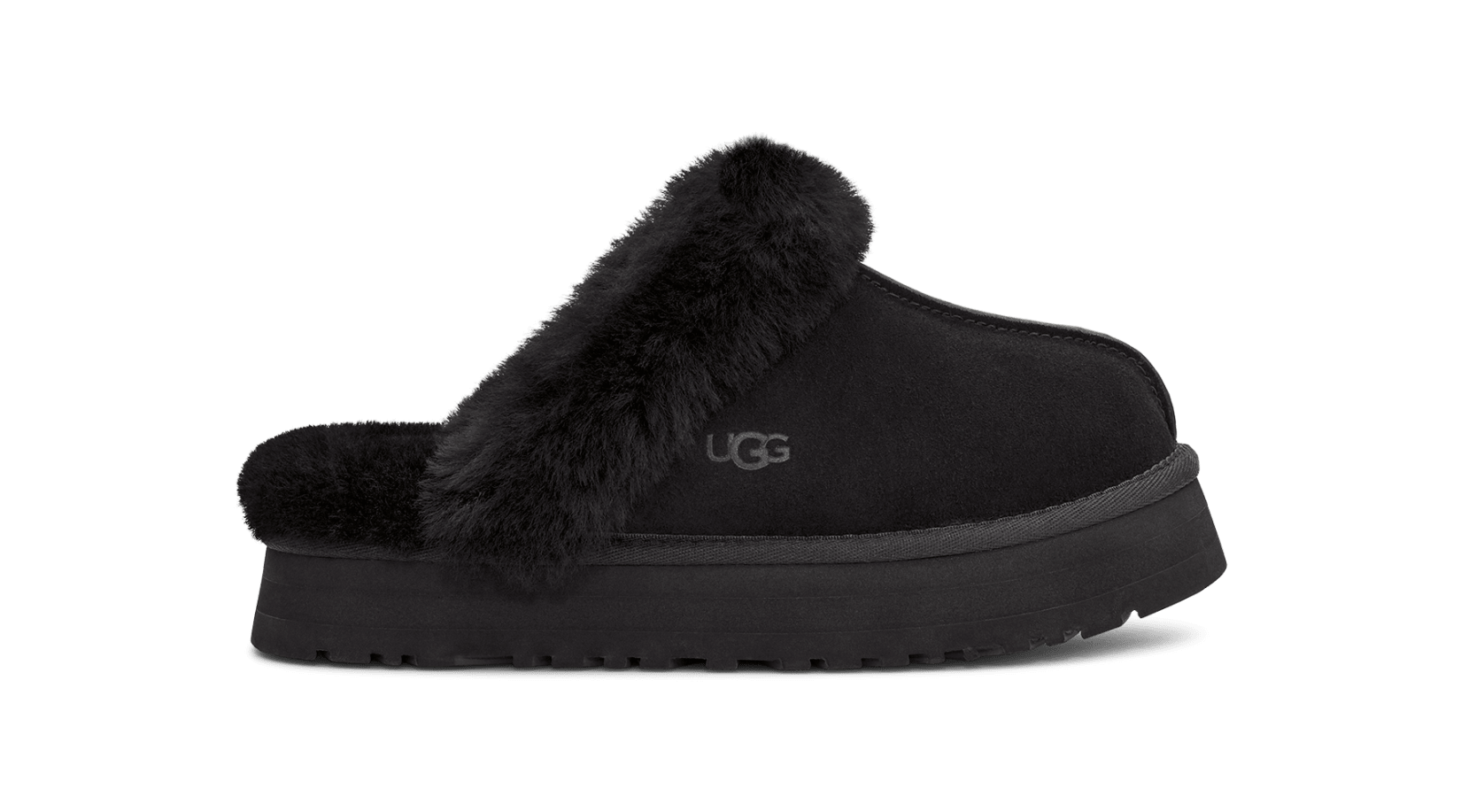Uggs sales black slippers