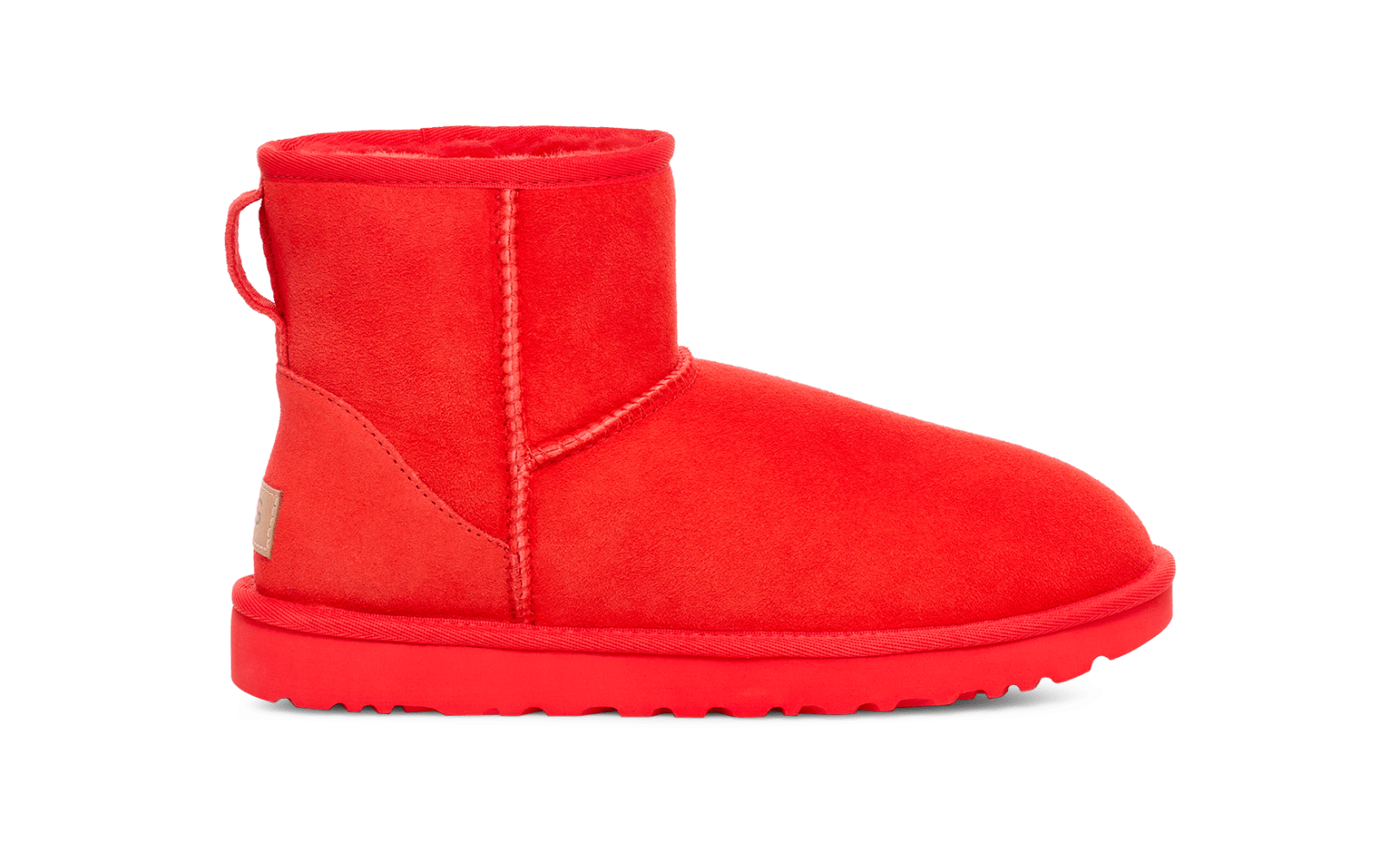 Red ugg best sale mini boots