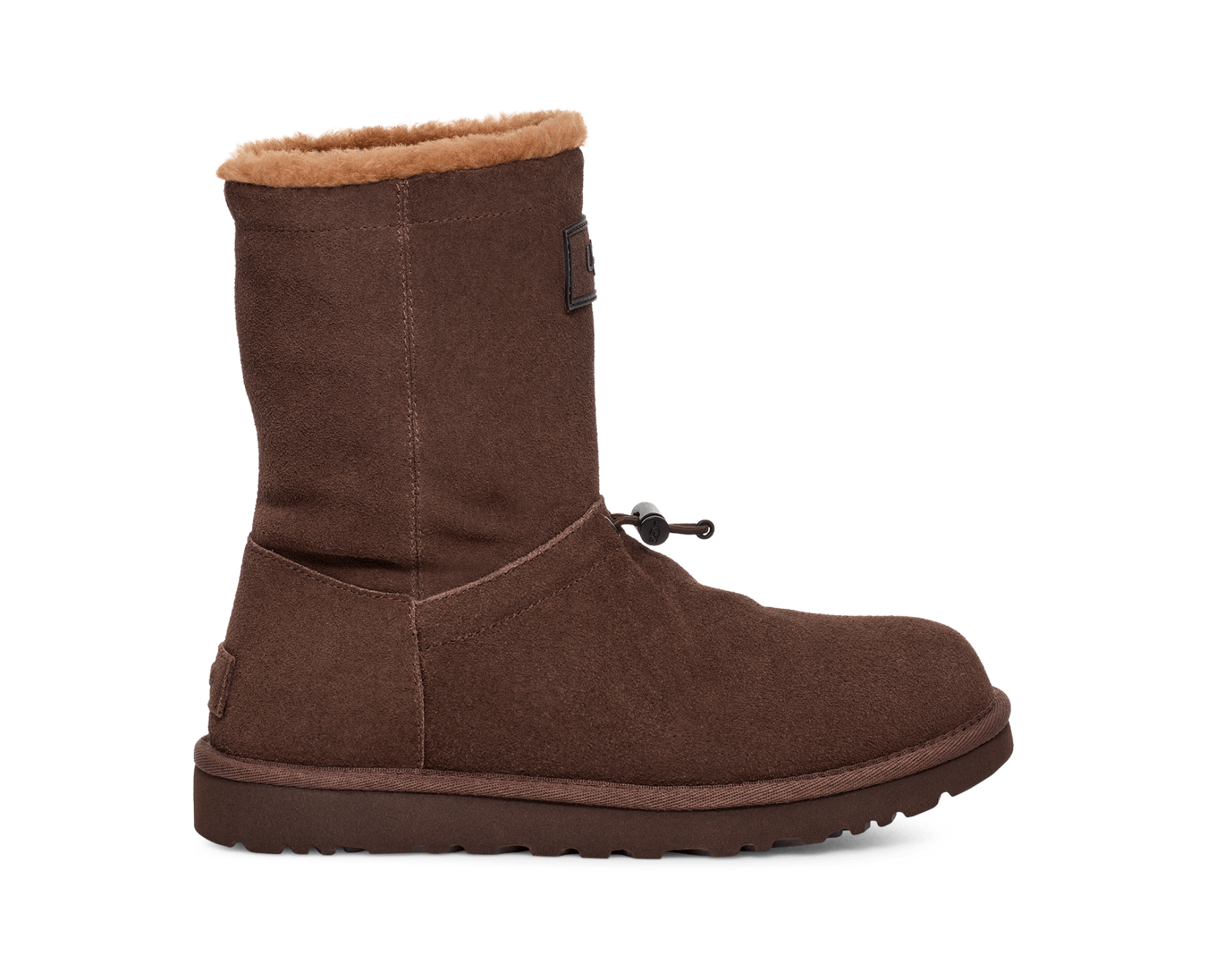 Ugg classic lux 2025 abree short chestnut suede