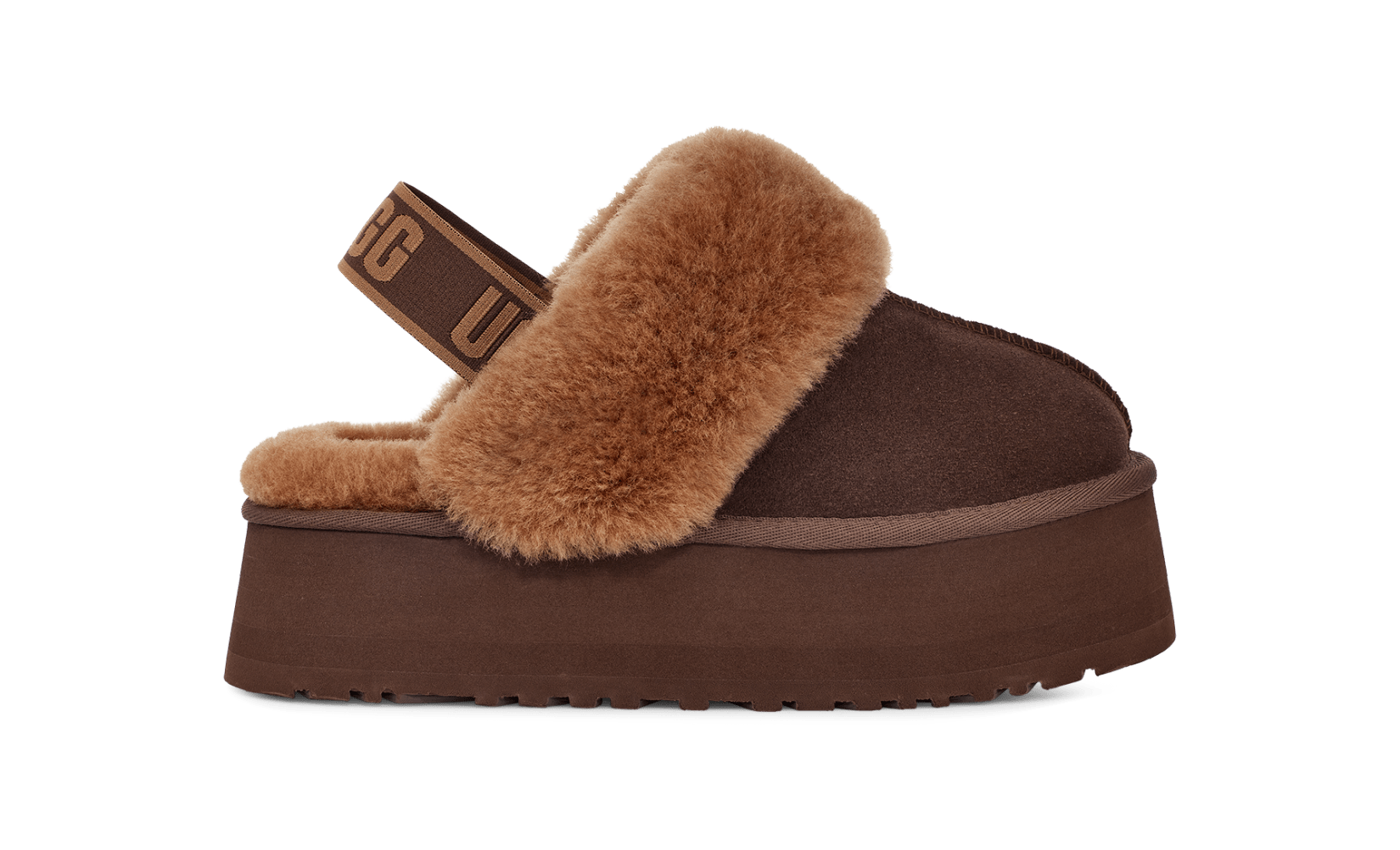 一度のみ使用美品UGG W funketteブラウンファームートンブーツ25cm 一度のみ使用美品UGG W funketteブラウンファームートンブーツ25cm