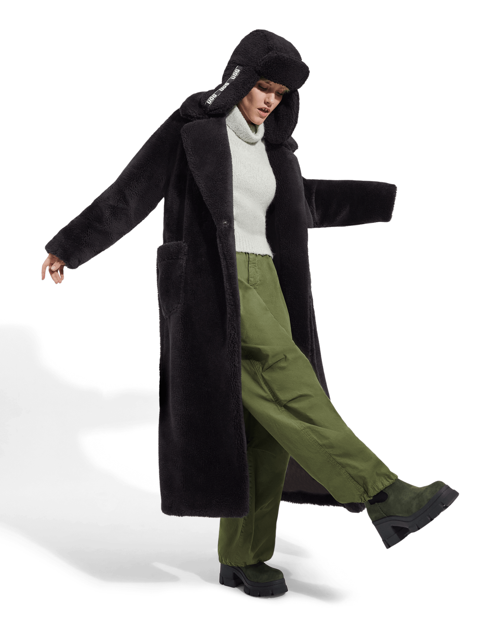 UGG Alesandra Faux Fur Wrap Coat for Women | UGG® UK