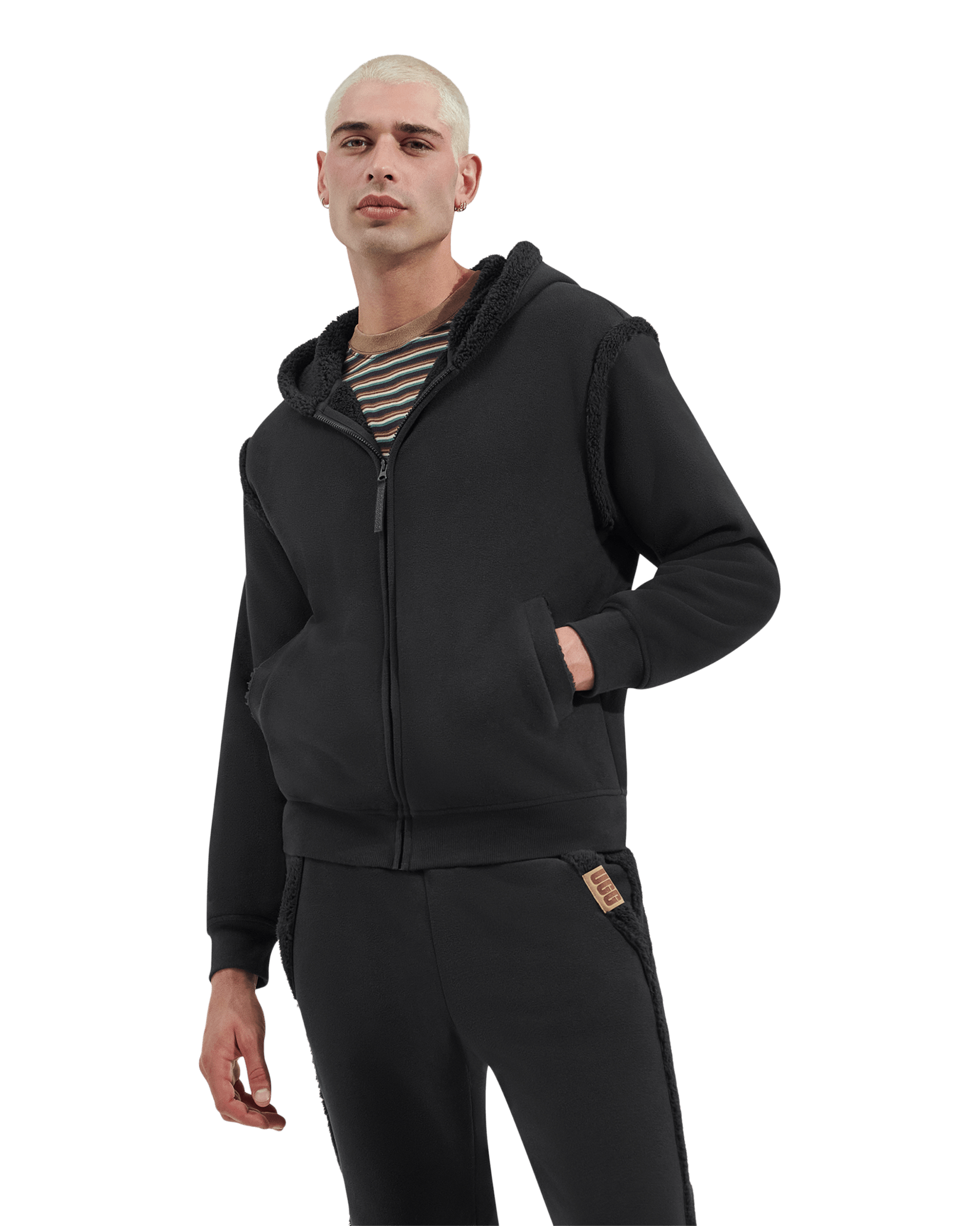 UGG Evren Bonded Fleece Zip Up Sweater for Men | UGG® UK