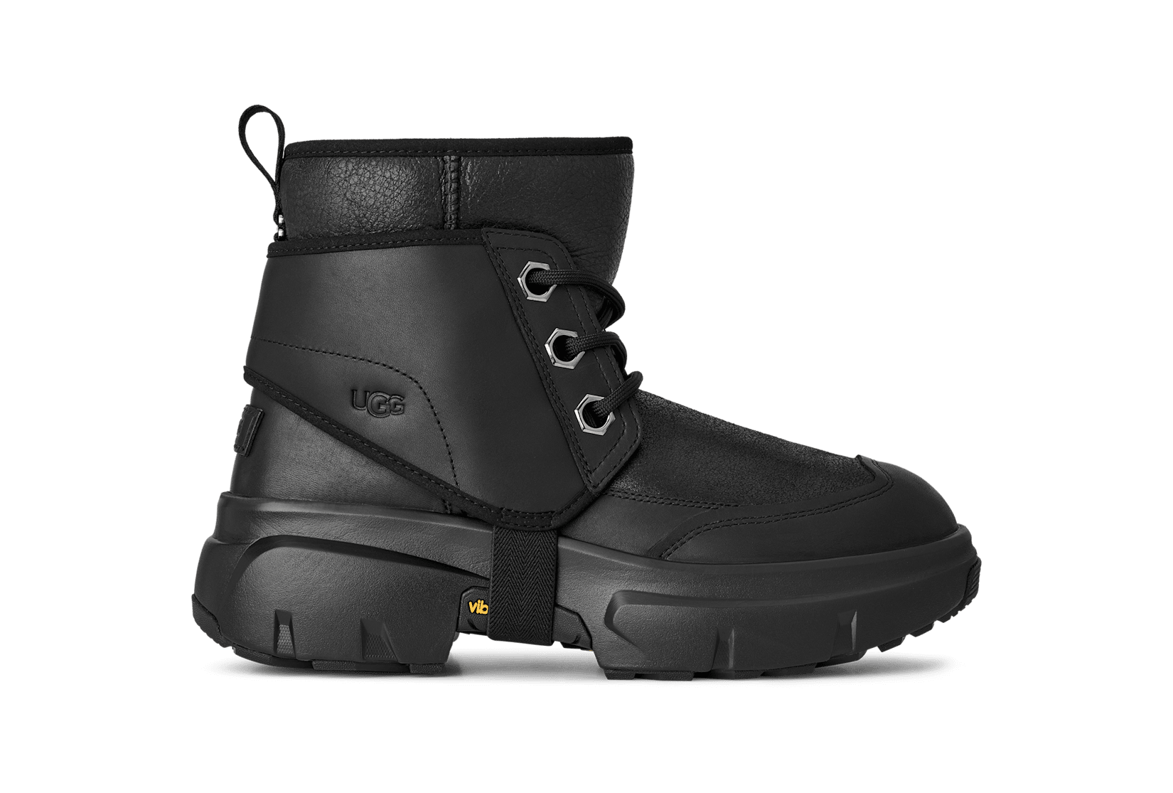 UGG 黒 ブーツ UGG アグ ウルトラミニ プラットフォーム ムートンブーツ