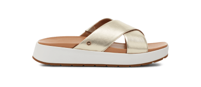 Ugg metallic slides cheap