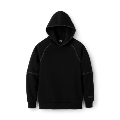 UGG フーディー UGG UGGFLUFF Oversized Hoodie, Black at Amazon Women's