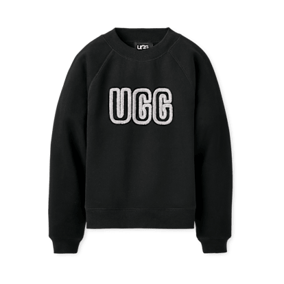 ugg ロゴスウェット ブラック xs UGG アグ 】トレーナー スウェット ブラック XS