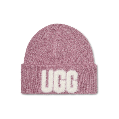 Fuzzy UGG Logo Beanie