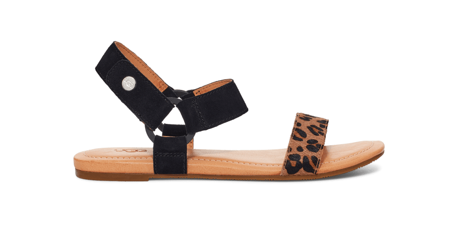 Ugg leopard sandals hotsell