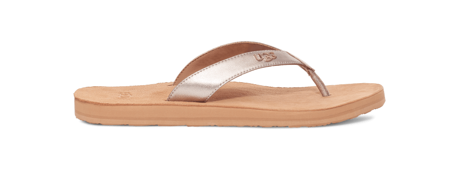 UGG Tawney Logo Metallic Flip Flop for Women UGG UK