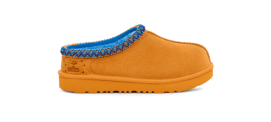 Blue and top orange uggs