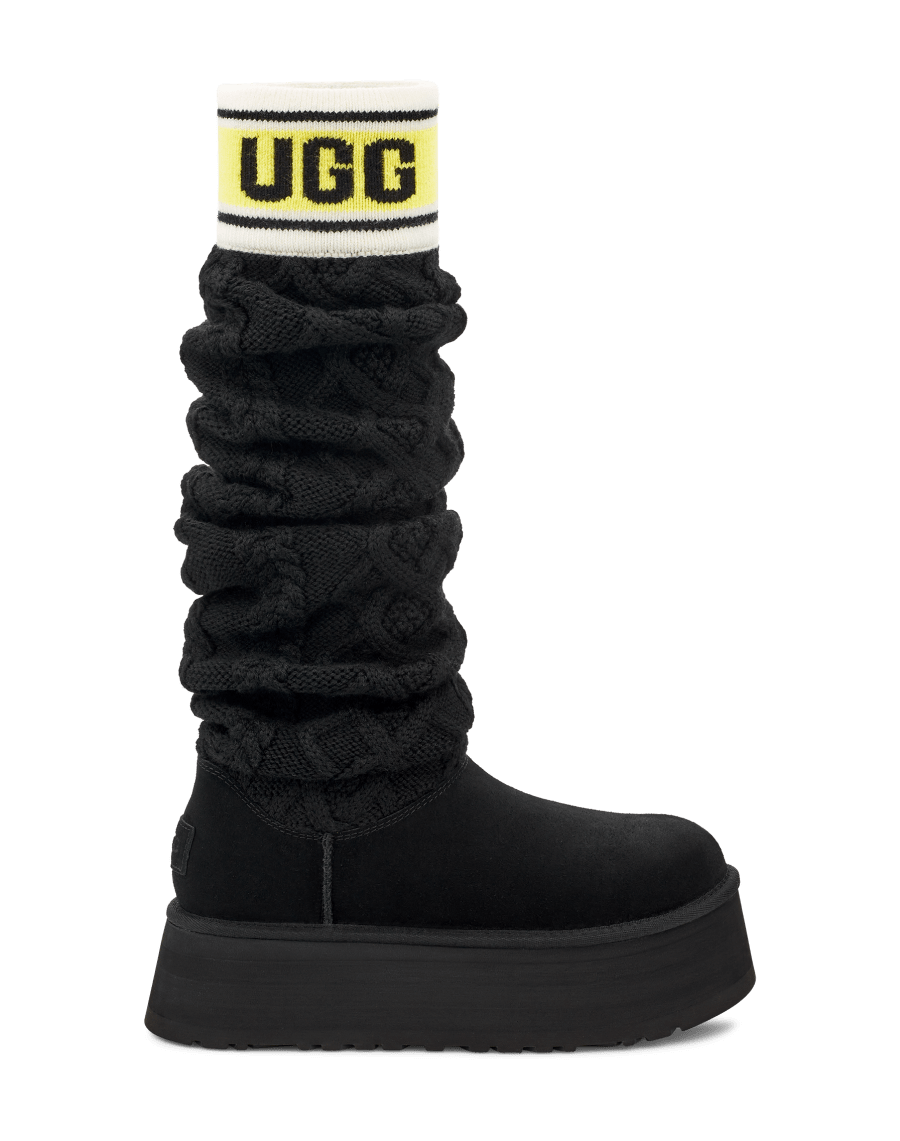 UGG® 公式【 クラシック セーター レター トール|Classic Sweater Letter Tall| 196565776778 |  レディース】アグ 公式サイト