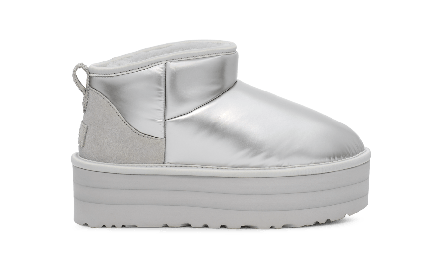 Ugg top silver boots