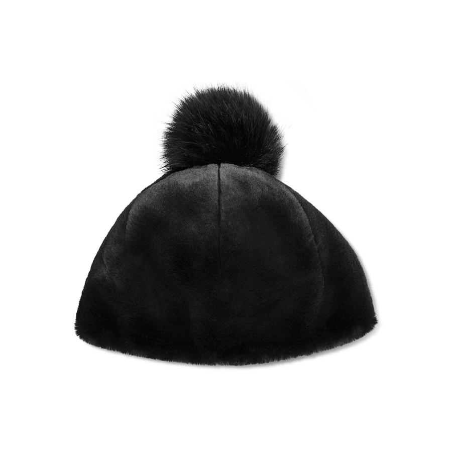 Ugg beanie with fur pom top