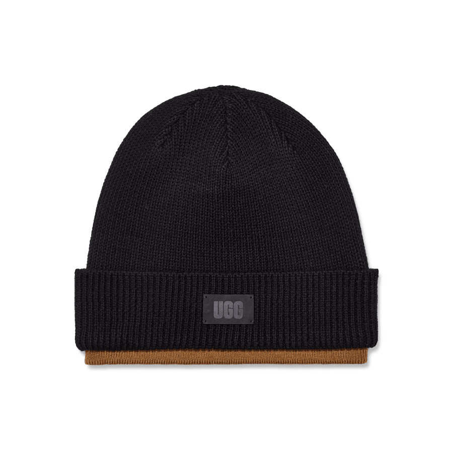 即納UGG ユニセックス ダブルカフ ビーニー 101093 Black 101093-BLKM_1.png?_s=RAABAB0