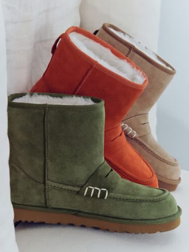 UGG JW Anderson boots presented in multiple colorways.