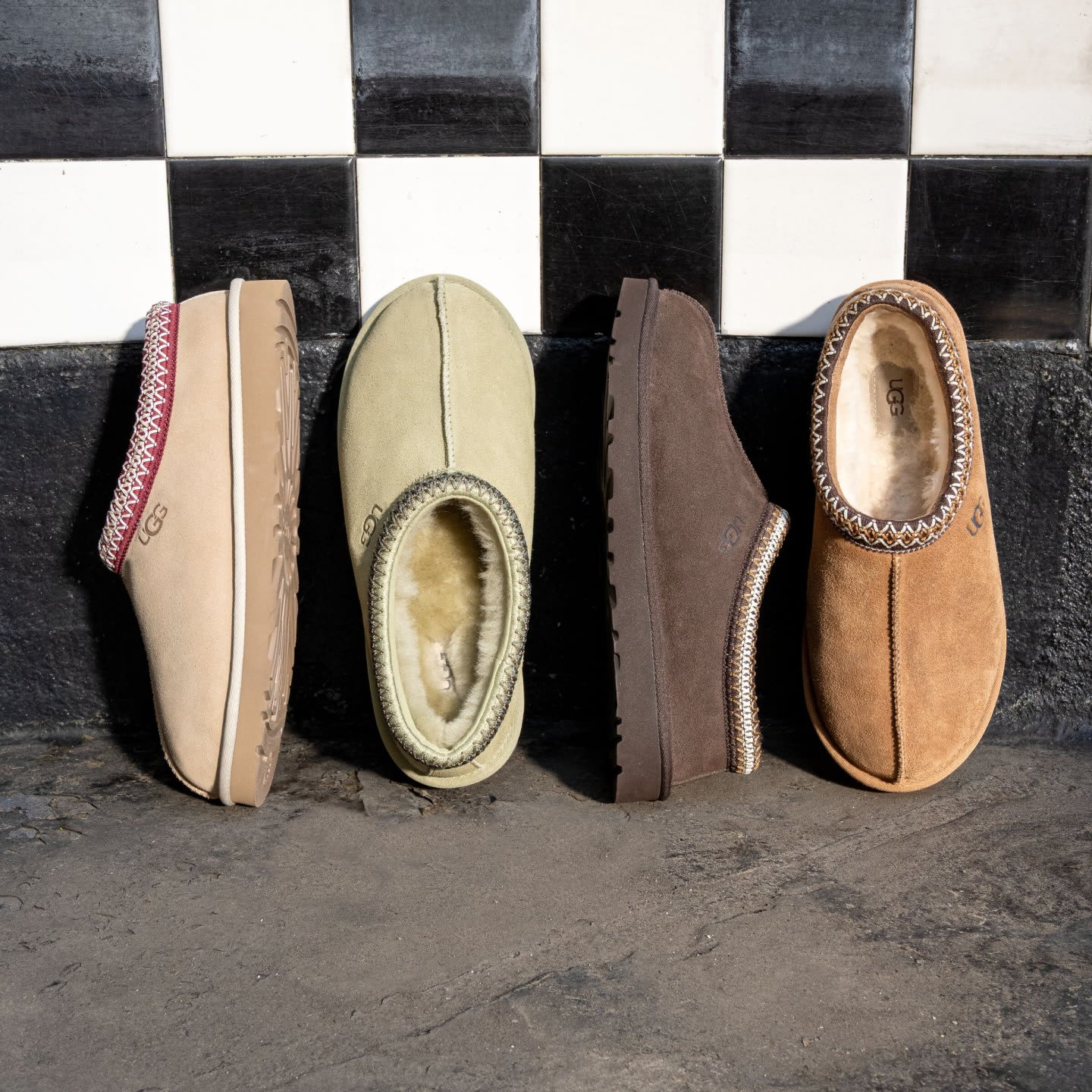 UGG SS25 Sand suede Tasman slip-ons (1166913 MDSD) Men's