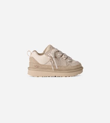 UGG Lo Lowmel Trainer in White, Taille 28.5, Daim/Textile