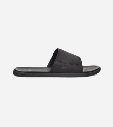 Mule UGG Seaside pour Homme in Black, Taille 43, Cuir
