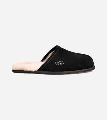 Chausson UGG Scuff pour Homme in Black, Taille 43, Daim