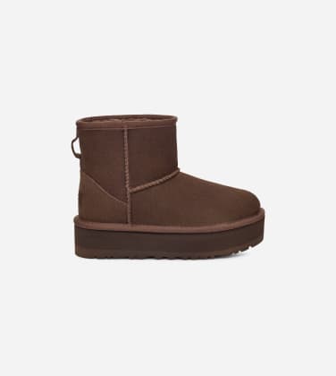 Botte Classic Mini à plateau pour Grand Enfant in Brown, Taille 32.5, Cuir