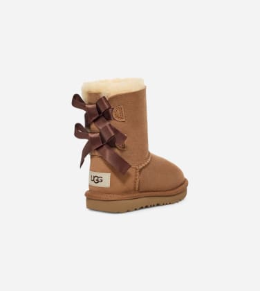 Botte UGG Bailey Bow II pour enfant in Brown, Taille 27.5, Double Face