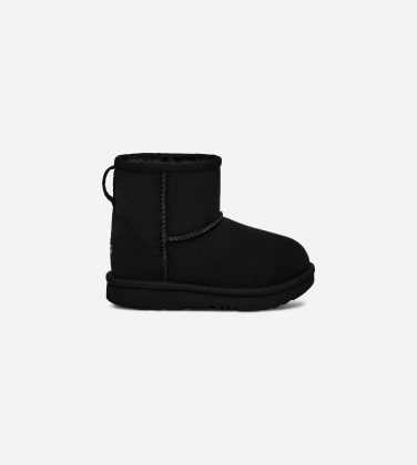 Botte Classic Mini II pour Grand Enfant in Black, Taille 25, Daim