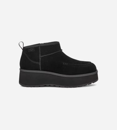 Botte Cityfunc Ultra Mini pour Femme in Black, Taille 37, Daim