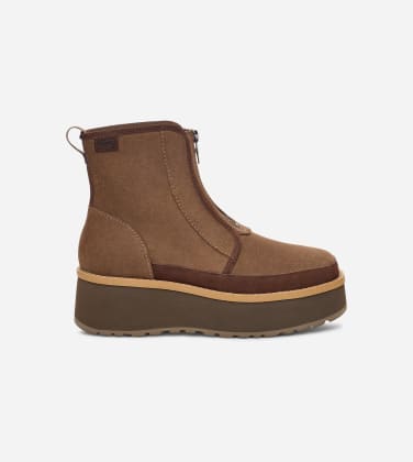 Botte Cityfunc Zip pour Femme in Hickory, Taille 40, Cuir