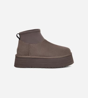Botte Classic Mini Dipper pour Femme in Thundercloud, Taille 42, Daim