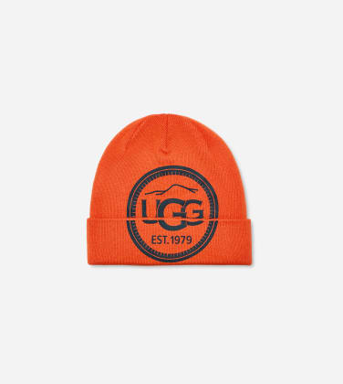 Bonnet à logo montagne pour Homme in Orange Soda, Taille O/S, Tricot