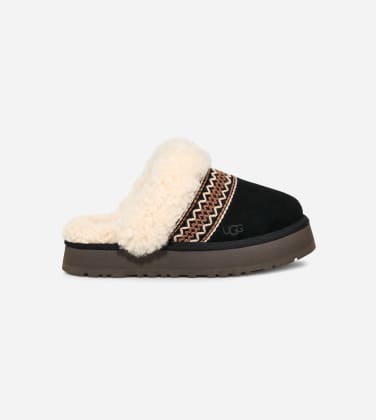 Chausson Disquette Atherson pour Femme in Black, Taille 37, Daim