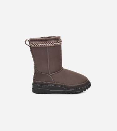 Botte Classic Short Trail Gazer pour Grand Enfant in Thunder Cloud, Taille 35, Cuir