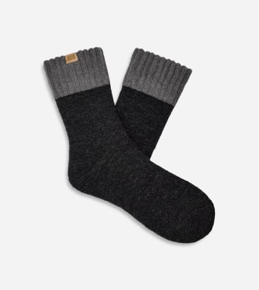 Chaussette Camdyn Cozy pour Homme in Tar/Charcoal, Taille O/S, Mélange De Polyester