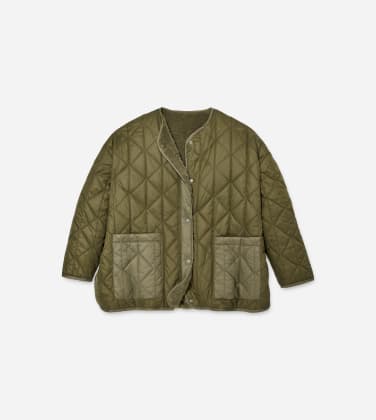 Veste matelassée réversible Amilea pour Femme in Green, Taille L