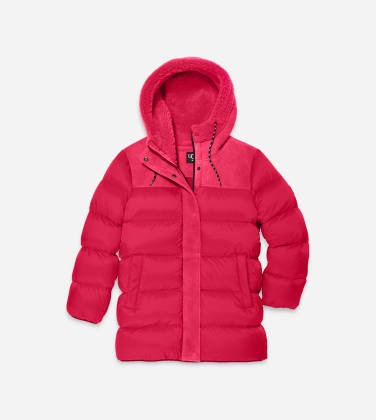 Veste doudoune en duvet Shasta pour Femme in Pink Glow, Taille XL