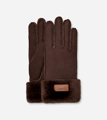 Gant UGG Turn Cuff pour Femme in Brown, Taille L, Shearling