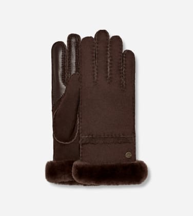 Gant technique cousu UGG pour Femme in Brown, Taille L, Shearling
