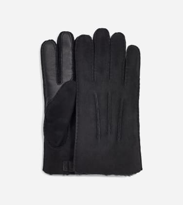 Gant technique en peau de mouton contrastée UGG pour Homme in Black, Taille M, Shearling