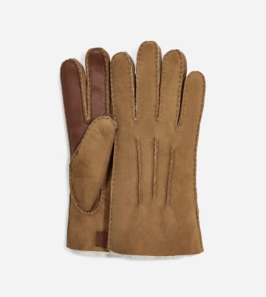 Gant technique en peau de mouton contrastée UGG pour Homme in Brown, Taille L, Shearling