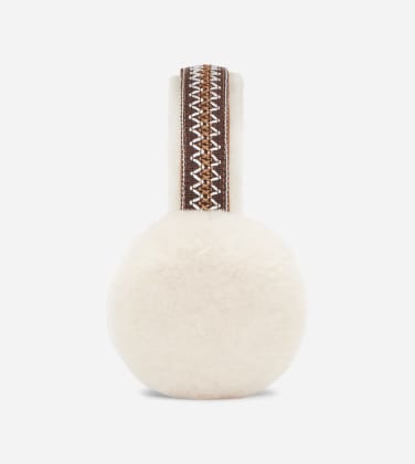 Cache-oreilles en peau de mouton pour Femme in Brown, Taille O/S, Shearling