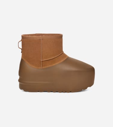 Botte Classic Mini Pumped Molded pour Femme in Brown, Taille 40.5, Daim
