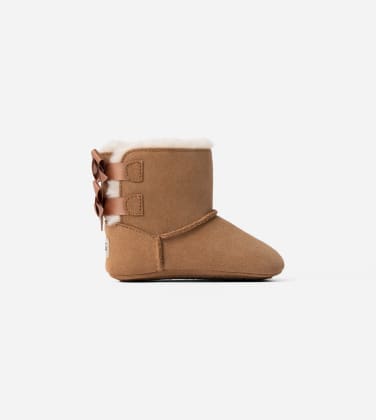 Bottine Bailey Bow pour Grand Enfant in Brown, Taille 16, Daim