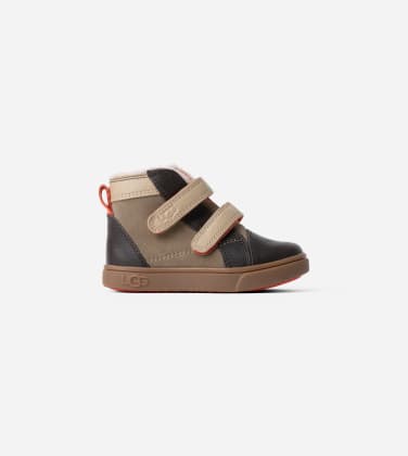 Basket UGG Rennon II pour enfant in Antilope/Mustard Seed/Warm Red, Taille 28, Cuir